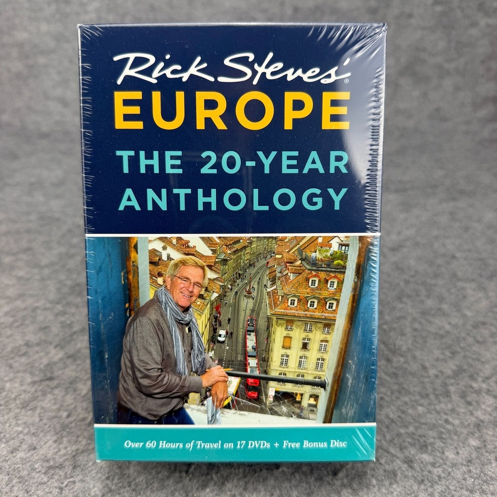 Rick Steves Europe The 20 Year Anthology 17 DVD Set Plus Bonus Disc New Sealed